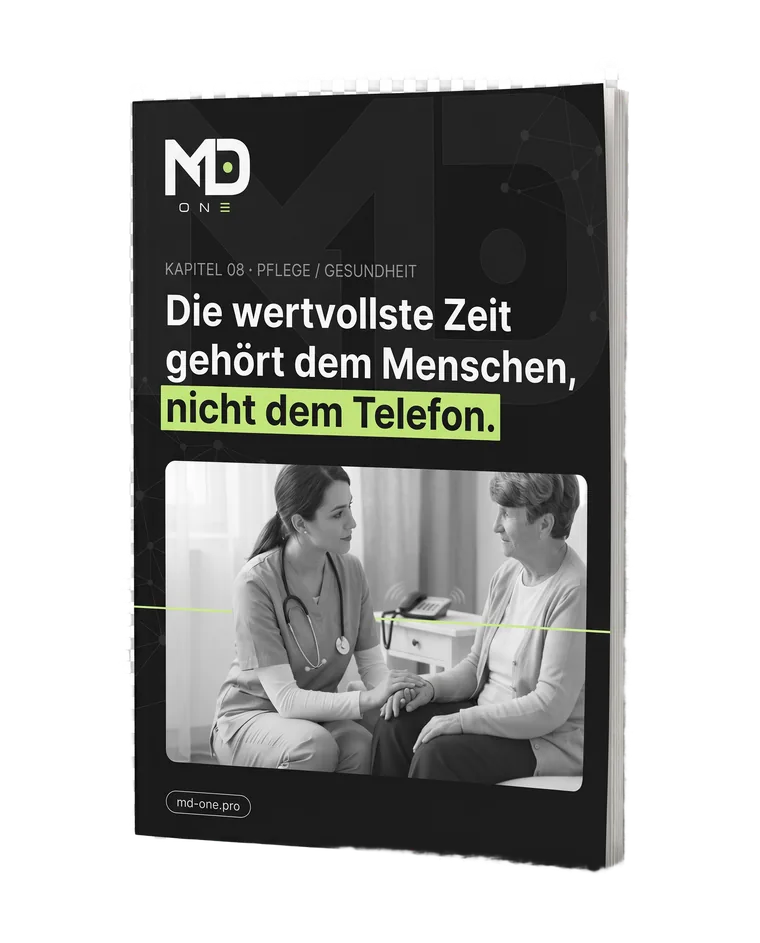 3D-Mockup Branchen-Playbook Pflege & Gesundheit